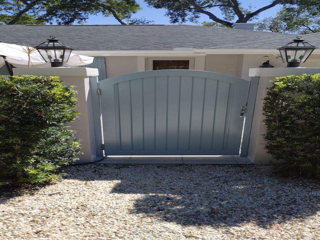 Custom sage green gate